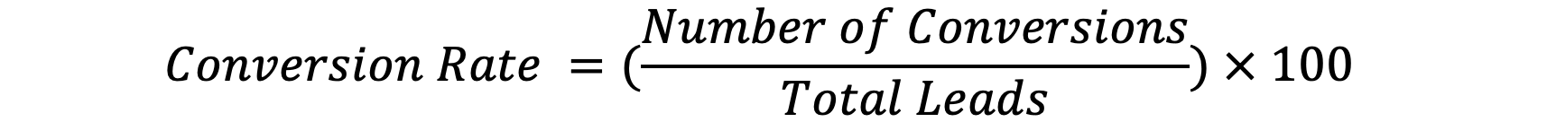 Conversion Rate